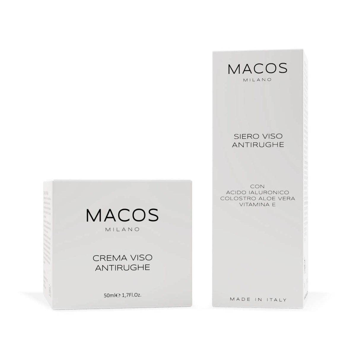 Set viso crema + siero viso antirughe