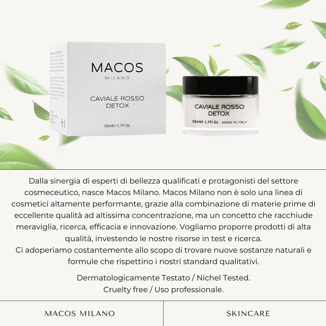 Crema viso caviale rosso detox