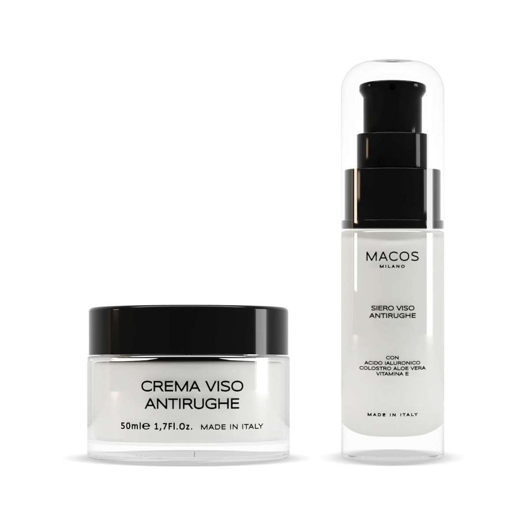 Set Viso Crema + Siero Viso Antirughe